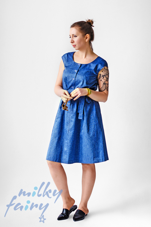 Сукня з поясом